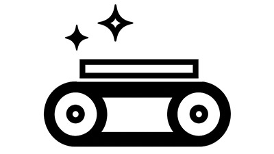 Symbol für hochwertige Oberflächenbearbeitung und Veredelung von Gussteilen